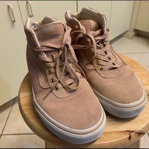 Mauve Suede Vans High Tops